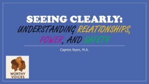 community ed seeing clearly title page